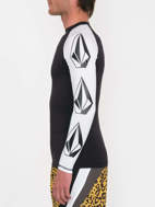 Picture of Surf Vitals J Robinson Thrashguard Black Lycra Long Sleeve T-Shirt Volcom