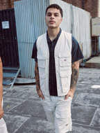 Picture of Smanicato Fishersville Bianco Grigio da Uomo Dickies