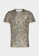 Picture of T-Shirt Reaxion Amp Crew Print Verde Oliva Camo da Uomo The North Face