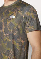 Picture of T-Shirt Reaxion Amp Crew Print Verde Oliva Camo da Uomo The North Face