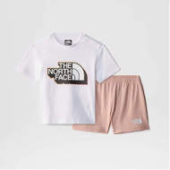 Picture of Completo Cotton Summer Bianco/Rosa da Neonato The North Face
