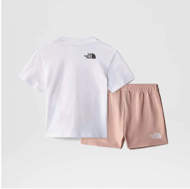 Picture of Completo Cotton Summer Bianco/Rosa da Neonato The North Face