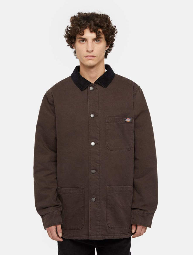 Picture of Duck High Pile Fleece Line Chore Jacket Dark Brown for Men Dickies 