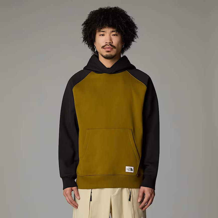 mens heritage hoodie moss greenblack the north face Impact shop action sport store