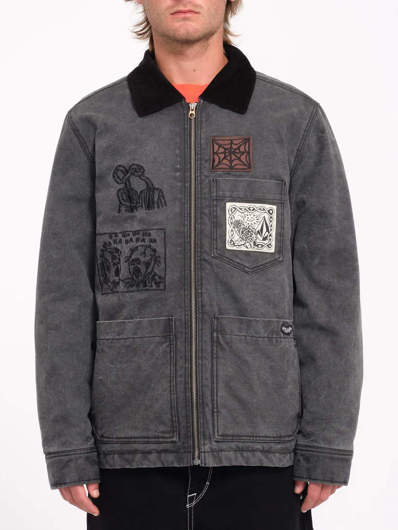 Picture of Men's Fa Keutchi Jacket Black Volcom