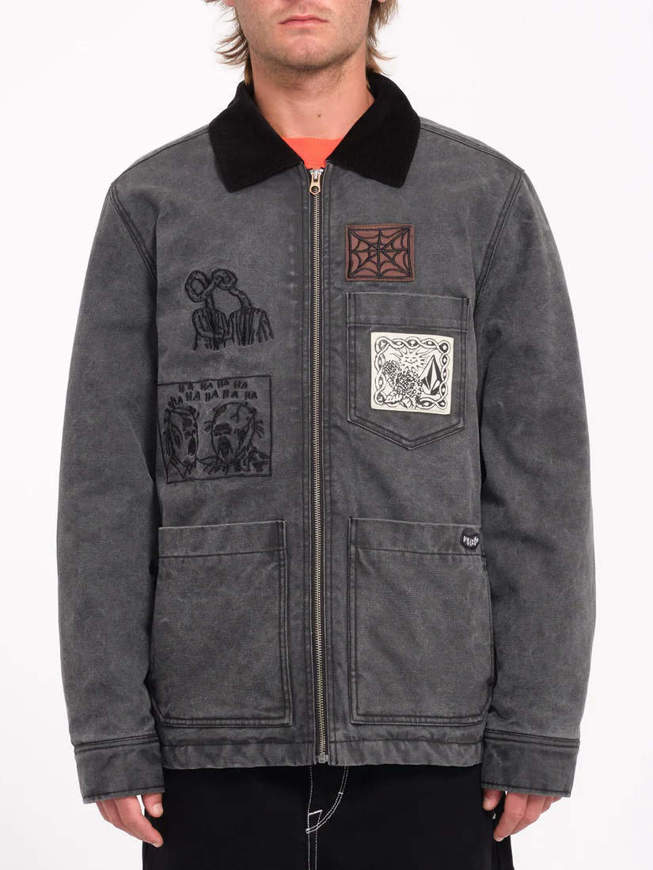 Picture of Men's Fa Keutchi Jacket Black Volcom