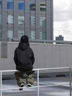 Picture of Men's Iguchi Hoodie Black Volcom 
