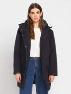 Picture of Women's Somestone 10K Parka Hooded Jacket Black Volcom