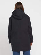 Picture of Women's Somestone 10K Parka Hooded Jacket Black Volcom