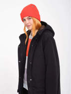 Picture of Women's Somestone 10K Parka Hooded Jacket Black Volcom