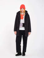 Picture of Women's Somestone 10K Parka Hooded Jacket Black Volcom