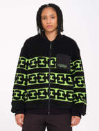 Picture of Women's Zephyr Sherpa Zip Sweatshirt Black Volcom 