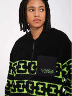 Picture of Women's Zephyr Sherpa Zip Sweatshirt Black Volcom 