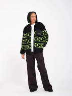 Picture of Women's Zephyr Sherpa Zip Sweatshirt Black Volcom 