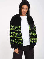 Picture of Women's Zephyr Sherpa Zip Sweatshirt Black Volcom 