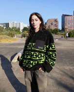 Picture of Women's Zephyr Sherpa Zip Sweatshirt Black Volcom 
