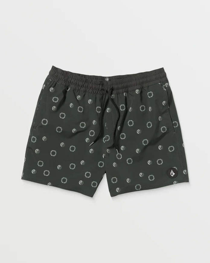 Picture of Volcom costume  Lido Print Trunk 16" Boardshort - STEALTH